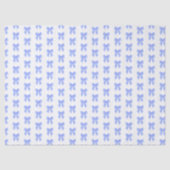 Blauw lintpatroon tissuepapier (Voorkant)