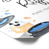 Blauw Little Boo Halloween Luier Raffle Poster (Hoek)