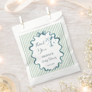 Blauw Little Tini One Bedankt Baby Shower Bedankzakje