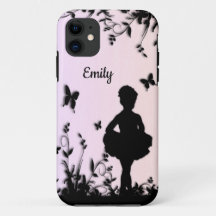 Blauw Littlest Ballerina Personaliseer Naam