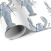 Blauw lobster-opvulpapier cadeaupapier (Rol Hoek)
