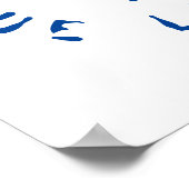 BLAUW LOBSTER POSTER (Hoek)