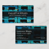 Blauw Logistics Pallet, Foto - Visitekaartje (Voorkant / Achterkant)