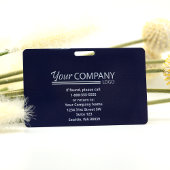Blauw Logo Ingangs Werknemer Foto ID Badge
