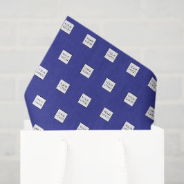 Blauw Logo Promotionele Zakelijke Verpakking Tissuepapier