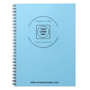 Blauw Logo Website Branding Zakelijk Cadeau notiti Notitieboek