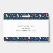 Blauw Logo Zorgverlening Horizontaal ID Badge (Achterkant)
