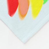 BLAUW LOPEN ALS EEN MEISJE GEPERSONALISEERDE FLEEC FLEECE DEKEN (Hoek)