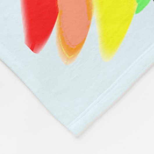 BLAUW LOPEN ALS EEN MEISJE GEPERSONALISEERDE FLEEC FLEECE DEKEN (Hoek)