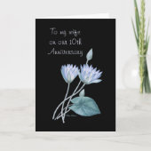 Blauw Lotus door Pierre Joseph Redoute Kaart (Voorkant)