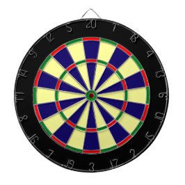Blauw, Lt Geel, Groen, Rood Metalen Kooi Dartboard Dartbord