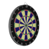 Blauw, Lt Geel, Groen, Rood Metalen Kooi Dartboard Dartbord (Voorkant Links)