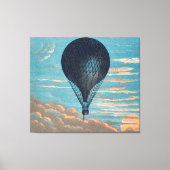  blauw, luchtballonverf canvas afdruk (Voorkant)
