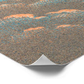  blauw, luchtballonverf poster (Hoek)