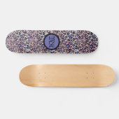 Blauw luipaard Patroon Persoonlijk Skateboard (Horizontaal)
