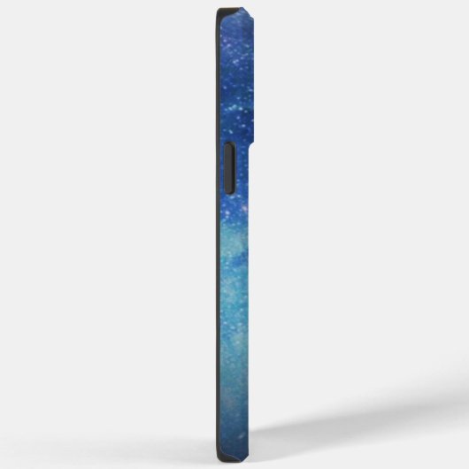 Blauw Luxe Moderne gradiënt galaxy glitter ster Case-Mate iPhone Case (Achterkant / Rechts)