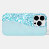 Blauw Luxe Moderne gradiënt galaxy glitter ster Case-Mate iPhone Case (Achterkant (horizontaal))