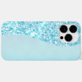 Blauw Luxe Moderne gradiënt galaxy glitter ster Case-Mate iPhone Case (Achterkant (horizontaal))