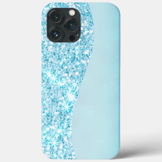 Blauw Luxe Moderne gradiënt galaxy glitter ster Case-Mate iPhone Case (Achterkant)