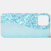 Blauw Luxe Moderne gradiënt galaxy glitter ster Case-Mate iPhone Case (Achterkant (horizontaal))