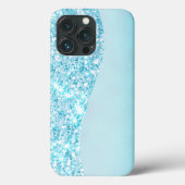 Blauw Luxe Moderne gradiënt galaxy glitter ster Case-Mate iPhone Case (Achterkant)