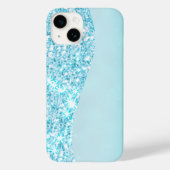 Blauw Luxe Moderne gradiënt galaxy glitter ster Case-Mate iPhone Case (Achterkant)