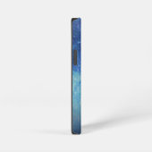 Blauw Luxe Moderne verloop glinsterende sterrenste iPhone Hoesje (Rechterkant)