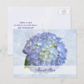 Blauw Maan Aangepaste Bruidsbruiloft Dank Je Postk Briefkaart (Voorkant / Achterkant)