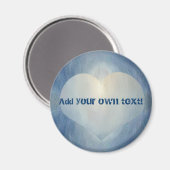 Blauw maan hart magneet (Voorkant / Achterkant)