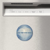 Blauw maan hart magneet (Insitu (Vaatwasser))