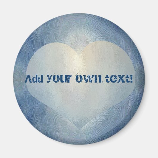 Blauw maan hart magneet (Voorkant)