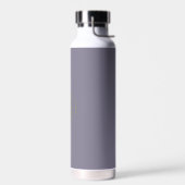 Blauw Magenta Brass Modern Monogram Bachelor Waterfles (Links)