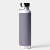Blauw Magenta Brass Modern Monogram Bachelor Waterfles (Rechts)