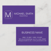 Blauw-magenta violetkleurachtergrond visitekaartje (Voorkant / Achterkant)