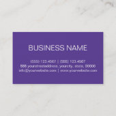Blauw-magenta violetkleurachtergrond visitekaartje (Achterkant)