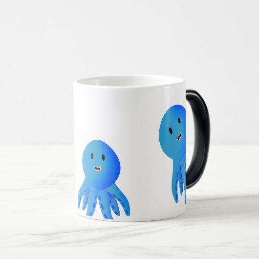 Blauw Magische Mok (Voorkant rechts)