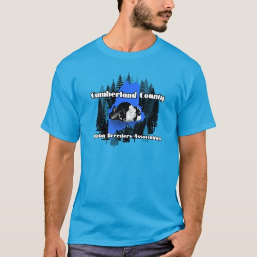 Blauw Maine T-shirt (Voorkant)
