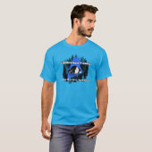 Blauw Maine T-shirt (Voorkant volledig)