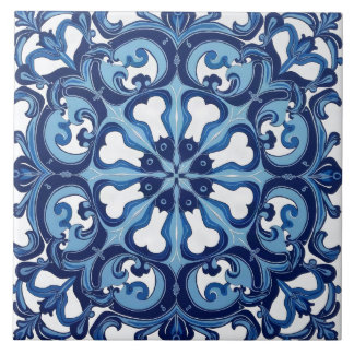 Blauw Majolica mediterraan keramische tegel Tegeltje