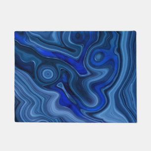 Blauw Malachiet Steen Unieke Edelsteen Geologie Deurmat