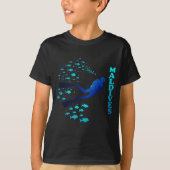 Blauw Malediven T-shirt (Voorkant)