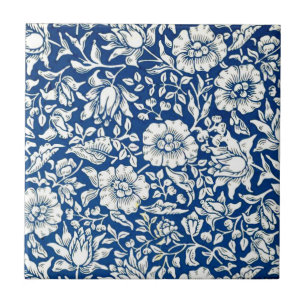 Blauw Maluwe vintage patroon Tegeltje