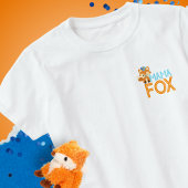 Blauw Mama Fox Wild One Woodland Verjaardag T-shir T-shirt