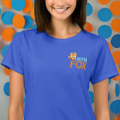 Blauw Mama Fox Wild One Woodland Verjaardag T-shir T-shirt