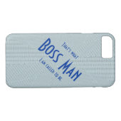 Blauw Man Blauw dun lichtgewicht iPhone 7 hoesje (Achterkant (Horizontaal))