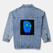 blauw man denim jacket (Achterkant)