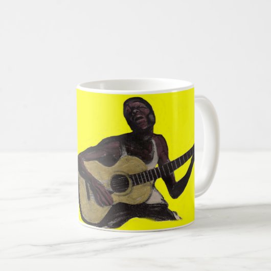 blauw man zingt de blauwen koffiemok (Voorkant rechts)