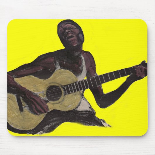 blauw man zingt de blauwen muismat (Voorkant)