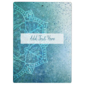 Blauw Mandala - Aangepast klembord (Achterkant)