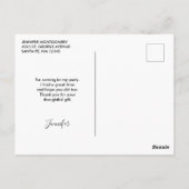  Blauw Mandala Abstract Hartelijk dank Briefkaart (Achterkant)